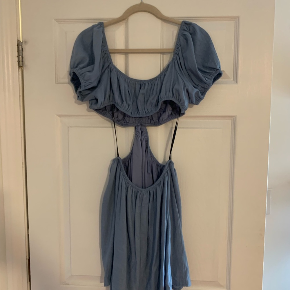 Forever 21 Chambray Dress with cutouts